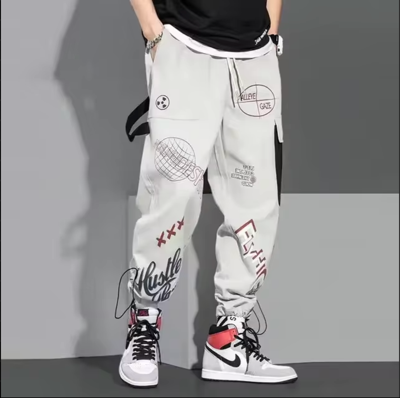 Pantalon Cargo Décontracté motif Homme