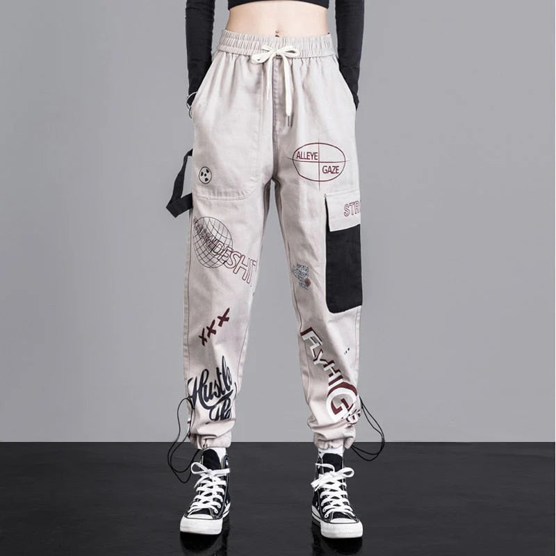 Pantalon cargo jogger à motif Femme