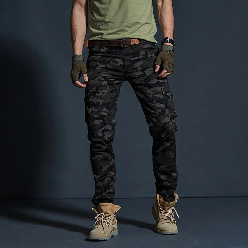 Pantalon Skinny Cargo Militaire Homme