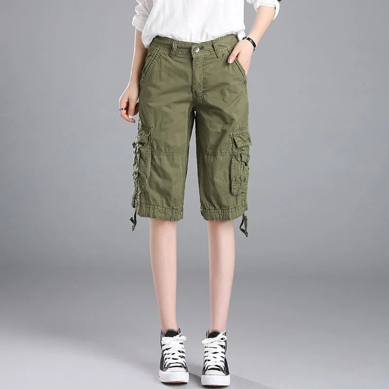 Short Large Vert Femme