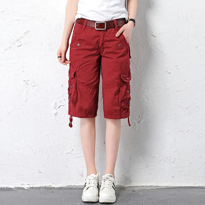 Short Large Rouge Femme