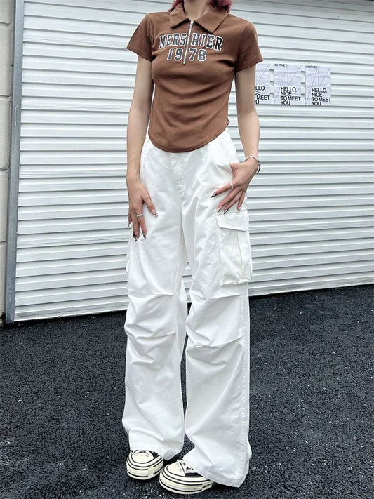 Pantalon Cargo Korean Femme