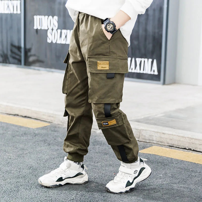 Pantalon Cargo Solid Enfant Garçon