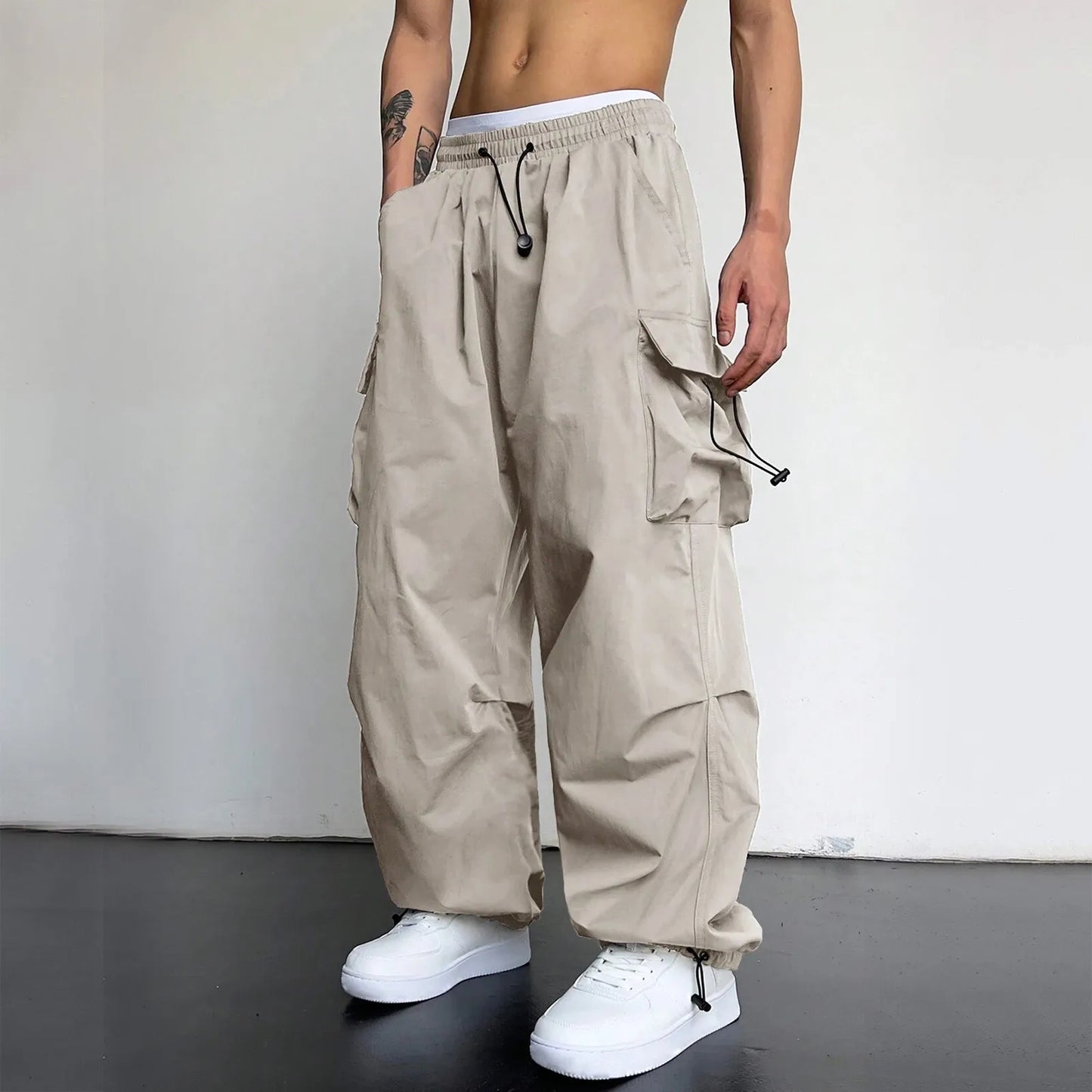 Pantalon Cargo Baggy Parachute Homme